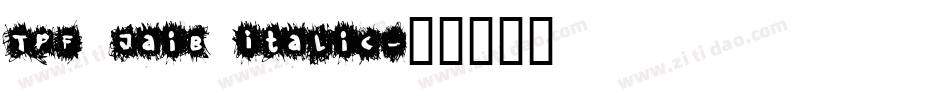 TPF Jaib Italic字体转换